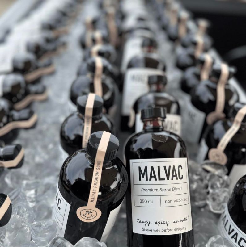 MALVAC Premium Sorrel Brew - SIGNATURE BLEND (16 Fl Oz Bottle)