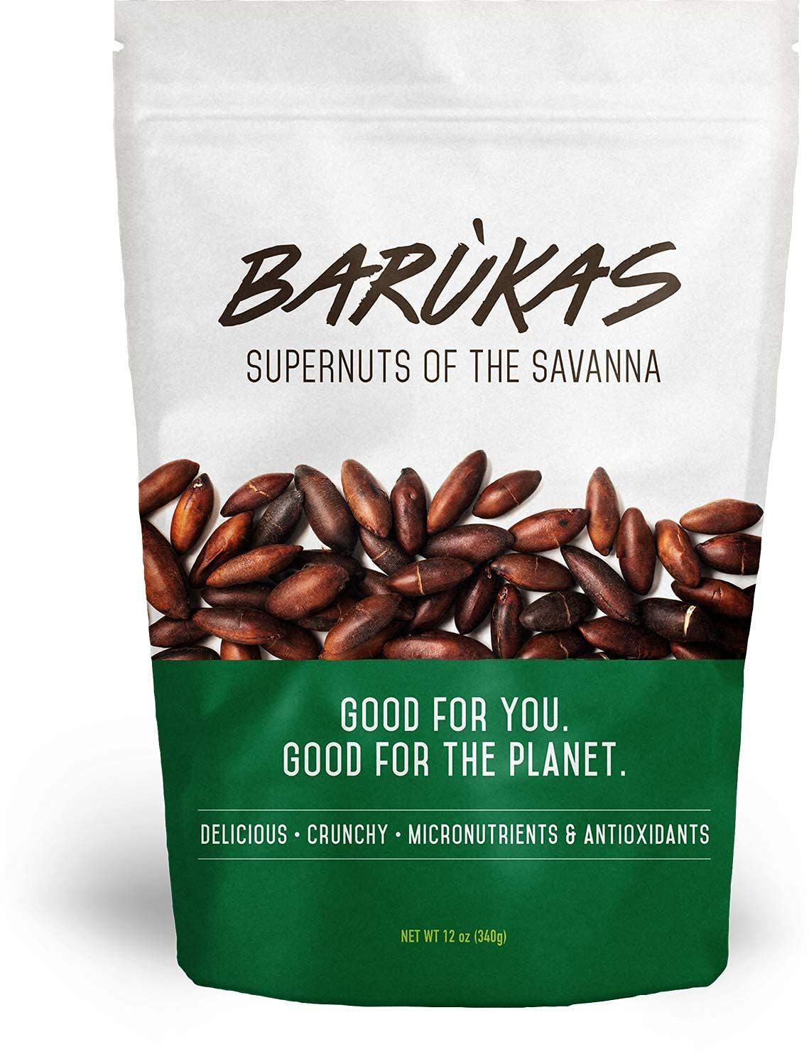 Barukas Supernuts | Roasted to Perfection | Non-GMO | Vegan and Paleo Friendly | High Protein and Fiber Snack, 12 oz
