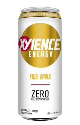 XYIENCE Energy Drink | Fuji Apple | Sugar Free | Zero Calories | Natural Flavors | Vitamin Fortified | 16 Fl Oz (Pack of 12)