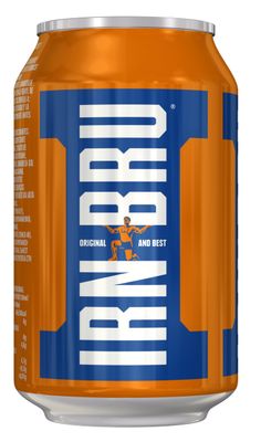 IRN-BRU From AG Barr The Original and Best Sparkling Flavored Soft Drink | A Scottish Favorite | 330 ML (Pack of 24)