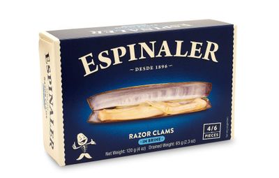 Espinaler Razor Clams (Trimmed) 4/6 Classic Line, 120g