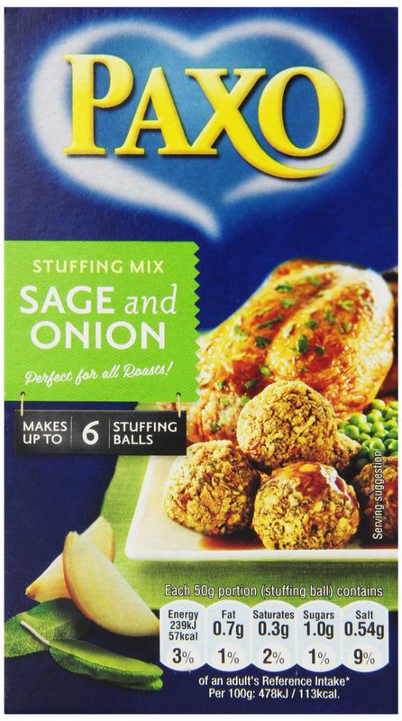 Paxo Sage and Onion Stuffing, 85g (Pack of 8)