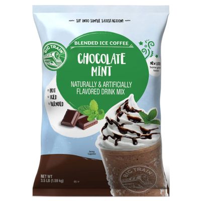 Big Train Chocolate Mint Blended Ice Coffee Beverage Mix, 3.5 Pound (Pack of 1)