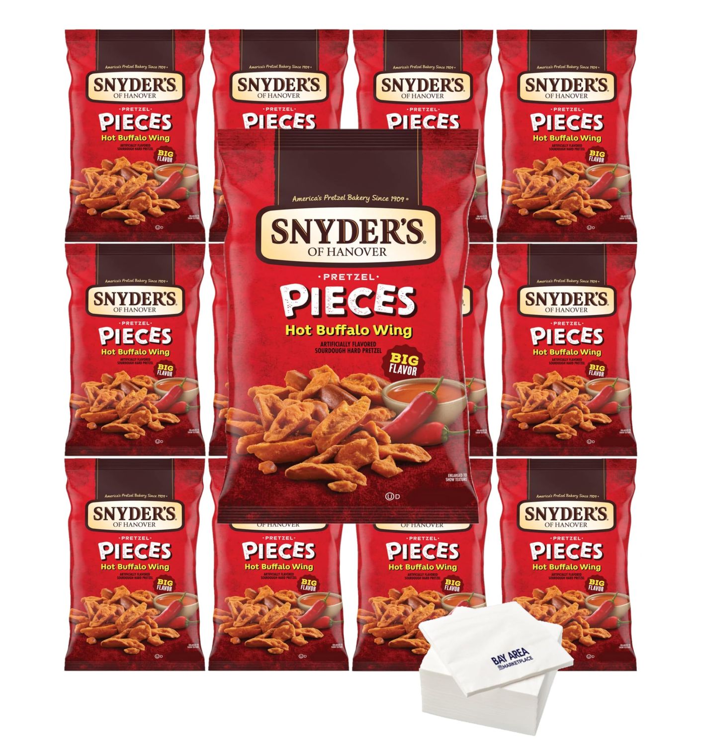 Snyder&#39;s Pretzel Pieces 2.25oz. (pack of 8) (Hot Buffalo Wing)