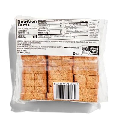365 by Whole Foods Market, Toasts Mini Whole Wheat Organic, 2.8 Ounce