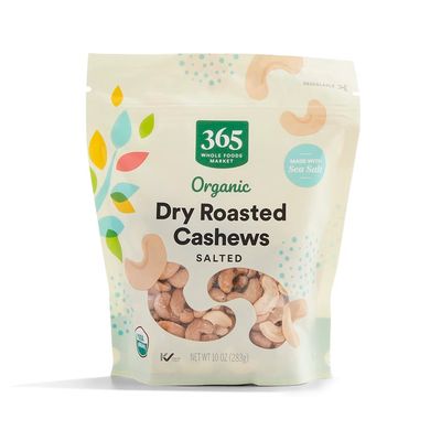 365 by Whole Foods Market, Organic Dry Roasted &amp; Salted Cashews, 10 Ounce