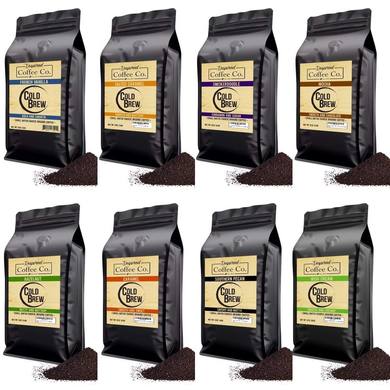 French Vanilla - Flavored Cold Brew Coffee Grounds - Inspired Coffee Co