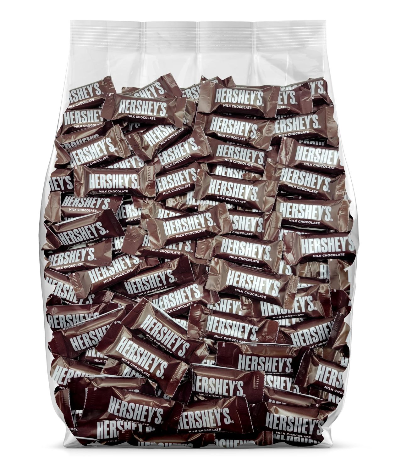 Hershey Miniature Milk Chocolate Candy Bars - 2lb Bulk Hershey Miniatures - 100 Individually Wrapped Hershey Chocolate Bars - Bulk Candy Pack of Miniature Hershey Bars - 100 Pieces