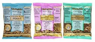 Tinkyada Organic Gluten-Free Brown Rice Pasta 3 Shape Variety Bundle, Elbow, Spirals, Penne Pasta, 12 Ounce (Pack of 3)