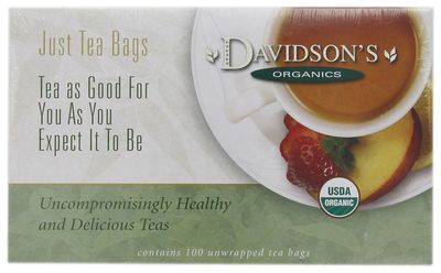 Davidson&#39;s Organics, Lemon Ginger, 100-count Unwrapped Tea Bags