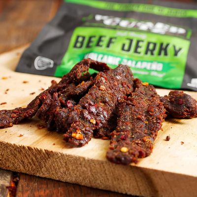 Beef Jerky Variety Pack &amp; Jerky Gift Basket for Men | Tender, Flavorful, Easy to Chew, Premium Craft Jerky w/up to 36g Protein Per Bag, High Protein, Low Carb, Healthy Snack for Adults (5 Bags)