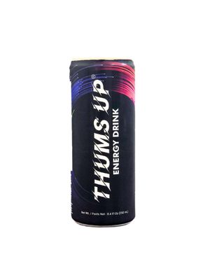 Thums UP Energy Drink Net Wt. 8.4 OZ (6 * 250ml each). PACK OF 6 CANS.