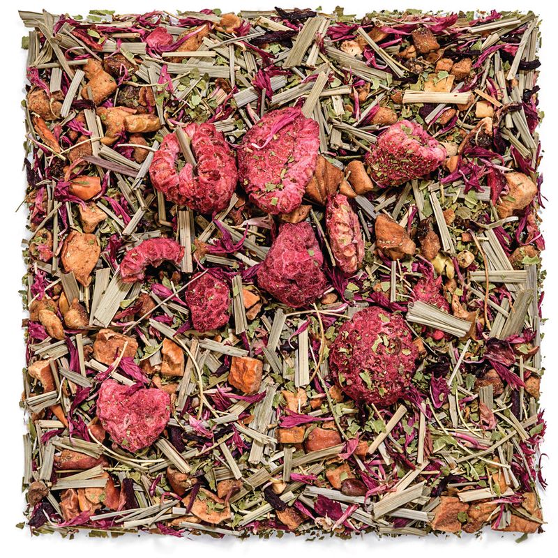 Tealyra - Raspberry Relaxation - Herbal Loose Leaf Tea - Lemon Verbena - Hibiscus - Lemongrass - Relaxing Calming Bed Time Tea - Caffeine Free - 112g (4-ounce)