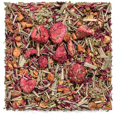 Tealyra - Raspberry Relaxation - Herbal Loose Leaf Tea - Lemon Verbena - Hibiscus - Lemongrass - Relaxing Calming Bed Time Tea - Caffeine Free - 112g (4-ounce)