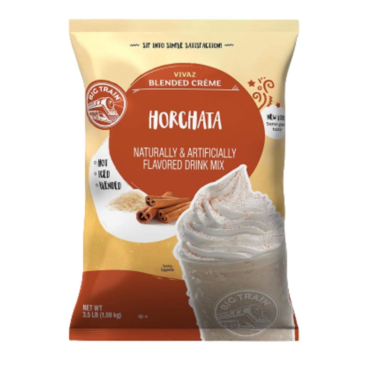 Big Train Vivaz Horchata Blended Crme Beverage Mix, 3.5 Pound (Pack of 1)