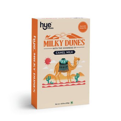 HYE FOODS Milky Dunes | Camel Milk Powder | Pasture Grazed | Turmeric | Golden Milk | 300gms | 10.58 Oz