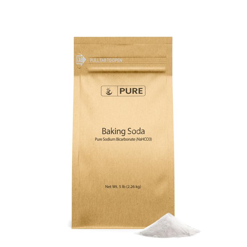 Pure Original Ingredients Sodium Bicarbonate (Baking Soda) (5 lb) Eco-Friendly Packaging, Always Pure, No Fillers Or Additives