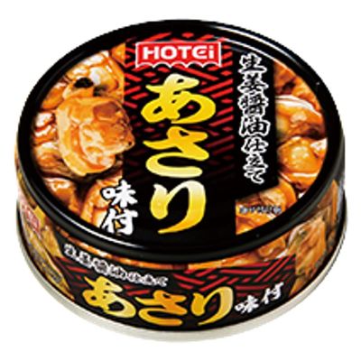 Seasoned Asari Seafood Side Dish 2.5oz 2pcs Japanese Canned Food Hotei Foods Ninjapo