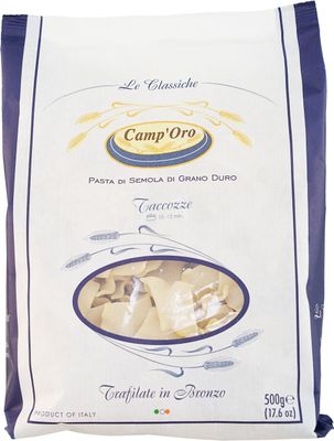 Camp&#39;Oro Le Classiche: Unique Taccozze Italian Pasta, Bronze Die Cut - 17.6 Ounce (Pack of 12)