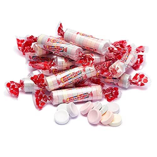 Smarties Candy Rolls Bulk - 8 LB - Original Flavor Smarties Hard Candy Rolls - Bulk Candy - Red Candy - Individually Wrapped Candy - Hard Candy Bulk - Assorted Fruit Flavor Smartees - Queen Jax