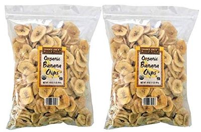 Trader Joe&#39;s Organic Banana Chips 16 oz (Pack of 2)