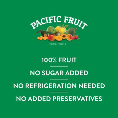 Pacific Fruit | Pineapple Puree, 100% Real Fruit, No added sugar, Non-GMO, Harvested & Processed in Peru, Direct from the Orchard, for Pastry, Cocktails & Beverages, 1 Kg. (2.2 Lbs.)