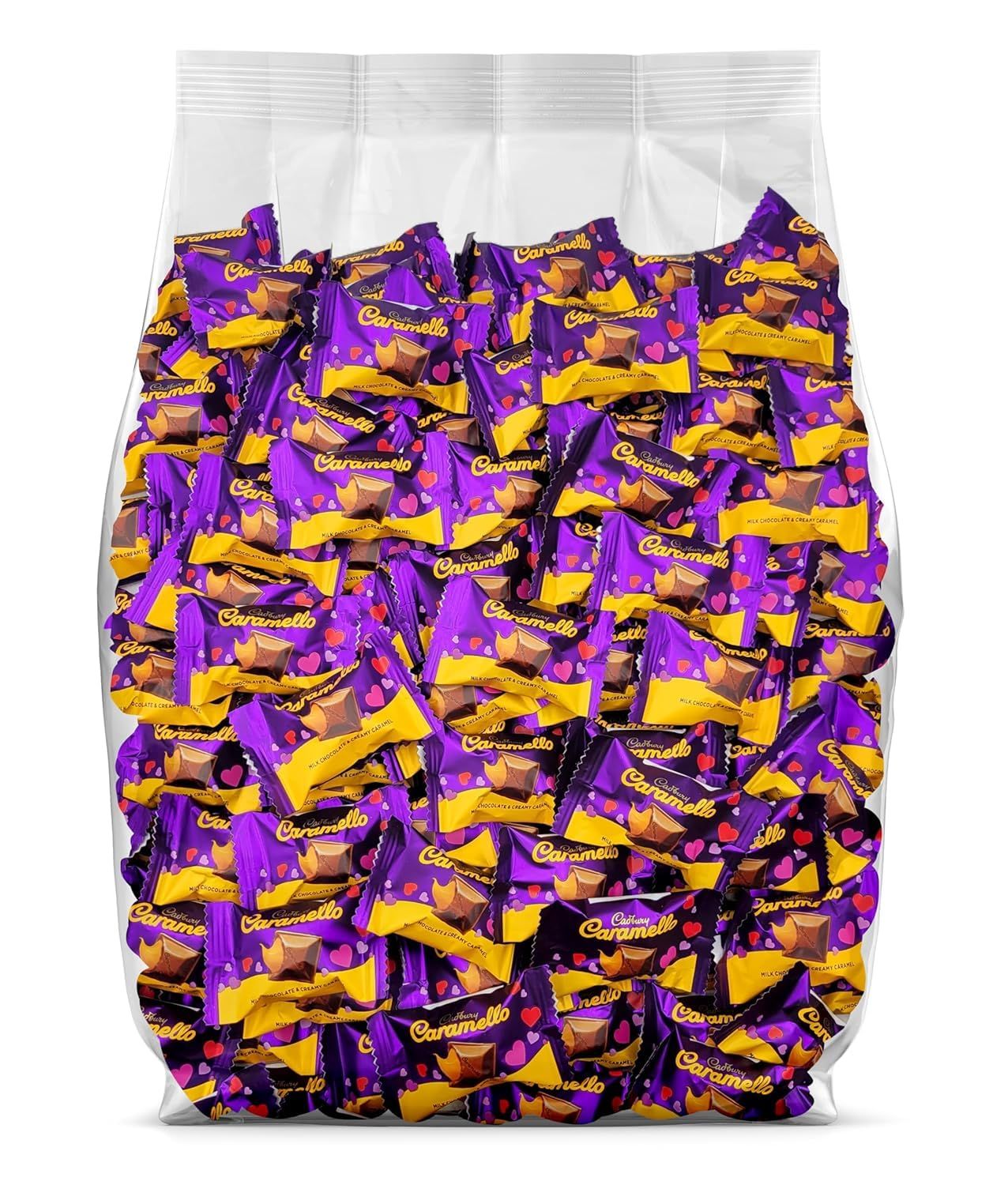 Cadbury Caramello Miniatures - 35 Milk Chocolate and Caramel Candy Bars - Individually Wrapped Caramello Cadbury Chocolate Bars - Bulk Cadbury Candy, Great for Mothers Day Gifting - 35 Pieces