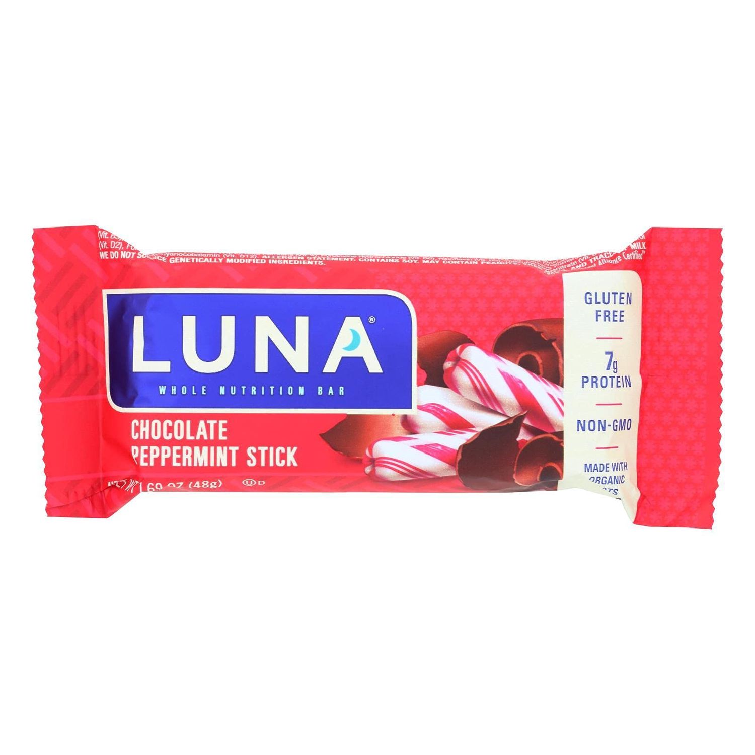 Clif Bar Luna Bar - Organic Chocolate Peppermint - Case of 15-1.69 oz, 15 Count (Pack of 1)