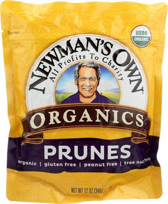 Newman&#39;s Own Organics California Prunes, (Pack of 2) 12-Ounce Pouches