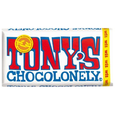 Tony Chocolonely | White Chocolate Bar | Tony's Chocolonely White | Fair Trade Chocolate | 6.34 Ounce Total Weight