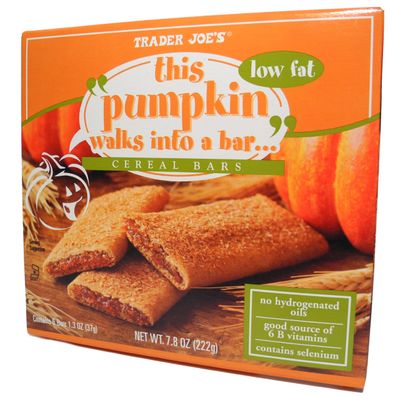 Trader Joes This Pumpkin Walks Into A Bar... Cereal Bars