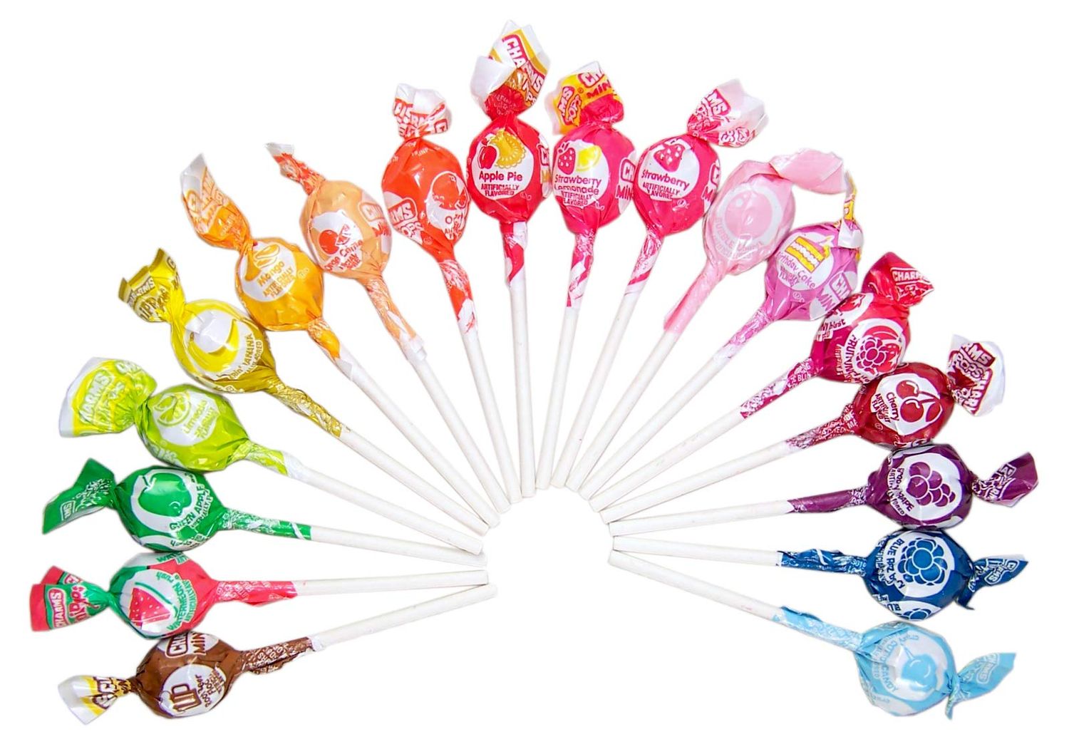 Charms Minipops 18 Assorted Flavor Candy Lollipop Suckers, 75 Count Bag