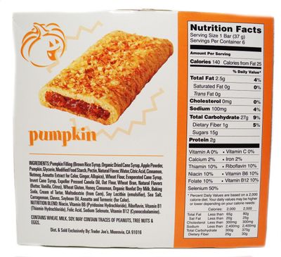 Trader Joes This Pumpkin Walks Into A Bar... Cereal Bars
