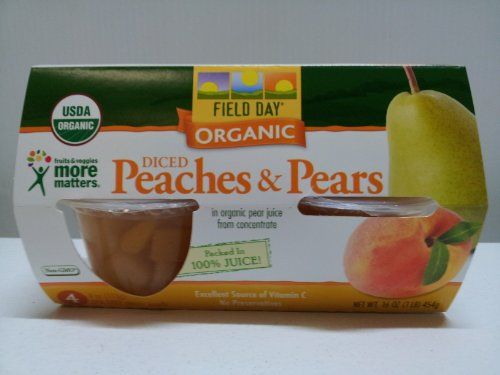 Organic Peaches &amp; Pears; Diced