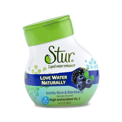 Stur Drinks - Blue &amp; Blackberry Natural Water Enhancer Liquid Drink Mix Sugar Free Zero Calorie Vitamin C Stevia Make Your Own Fruit Infused Flavored Waters Makes 100 Drinks