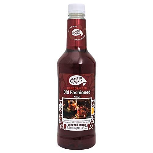 Master of Mixes Old Fashioned Drink Mix, Ready To Use, 1 Liter Bottle (33.8 Fl Oz), Individually Boxed