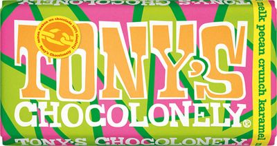 Tony&#39;s Chocolonely - Milk Pecan Crunch Caramel - 180g