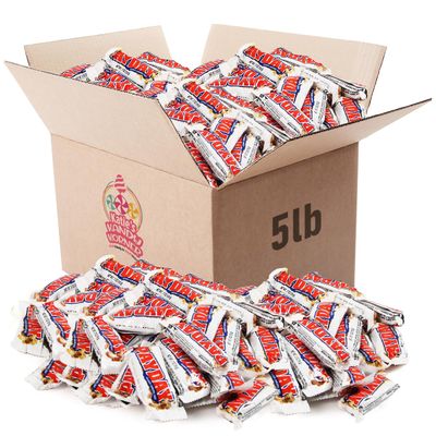 Generic PAYDAY Peanut Caramel Candy Bars Snack Size in Bulk for Home Snacking, Movie, or Office Break Hours - Delicious Individually Wrapped Peanut Caramel Candy Bars Fun Size for Kids and Adults