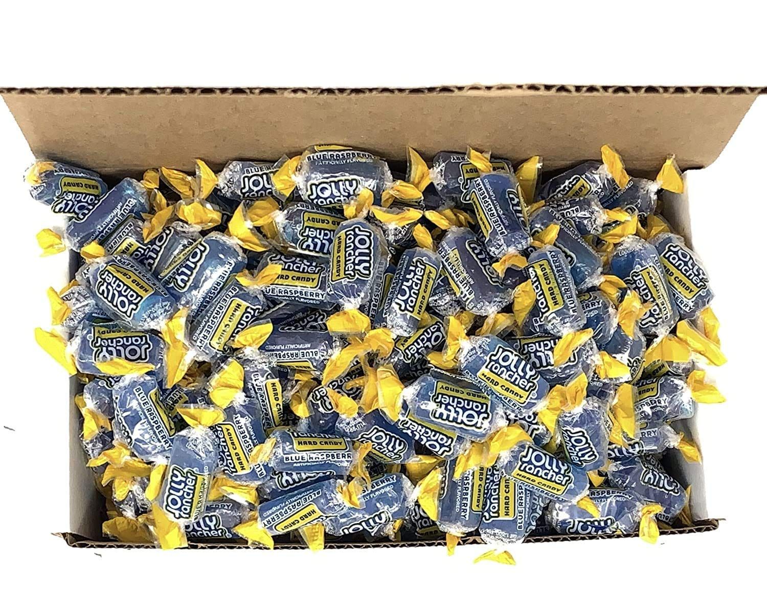 SECRET CANDY SHOP Jolly Rancher Hard Candy Bulk in Box (Individually Wrapped) (Blue Raspberry, 8oz)