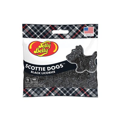 Scottie Dogs Black Licorice 2.75 oz Grab &amp; Go Bag - 3 Bag Pack