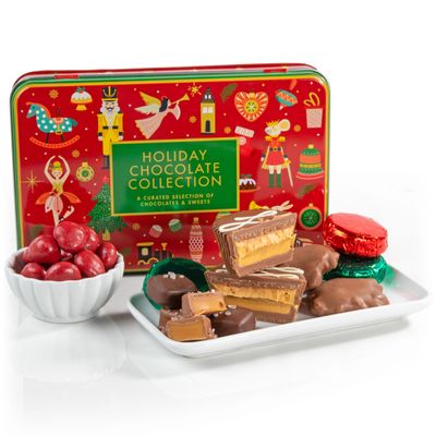 A Gift Inside Holiday Chocolate Christmas Collection Gift Tin