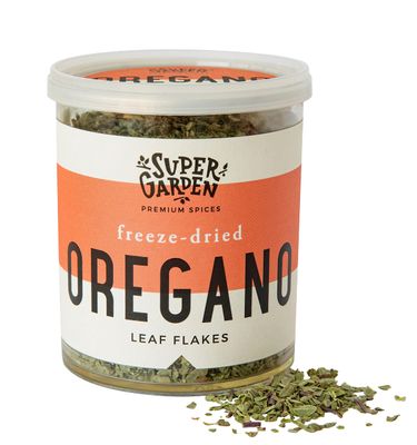 Super Garden Freeze Dried Oregano | 100% Natural Oregano Dried Herb | Pure Freeze Dried Spices - No Artificial Additives | Oregano Seasoning Perfect for Cooking, Soups, and Dips | 0.35oz