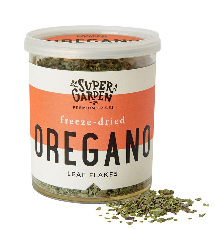 Super Garden Freeze Dried Oregano | 100% Natural Oregano Dried Herb | Pure Freeze Dried Spices - No Artificial Additives | Oregano Seasoning Perfect for Cooking, Soups, and Dips | 0.35oz