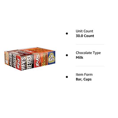 Hershey's Chocolate Full-Size Variety Pack, 30 ct.