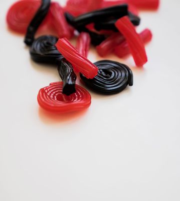 Italian Strawberry Licorice Wheels | Bulk Candy | Natural Colors and Flavors, GMO Free | 2 pounds
