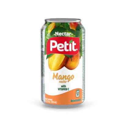 Petit | Mango Nectar | Recyclable Can | 330 ml | Pack of 24 | Fresh Beverage with Vitamin C