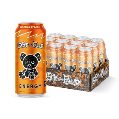 Lost and Found Energy Drink, Sugar Free with No Artificial Flavors - 12-Pack, 16oz - Performance Drink for Energy &amp; Focus, 150mg of Caffeine, Taurine - Gluten-Free &amp; Vegan
