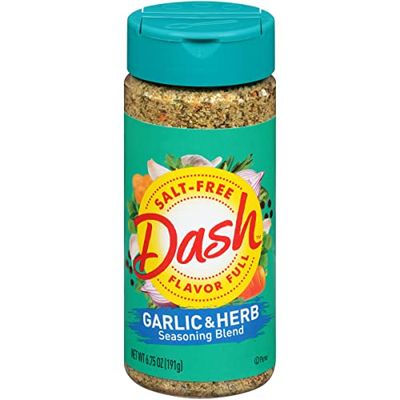 Dash Salt-Free Seasoning Blend, Garlic &amp; Herb, 6.75 Ounce