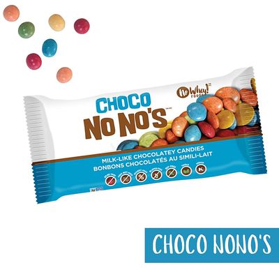 Vegan/Allergy Friendly Chocolate Candy Four Pack Sampler (Milkless bar, Choco No No's, Peanot Cups, No Whey Bar) | Dairy Free, Nut Free, Soy Free, Gluten Free | No Whey Foods