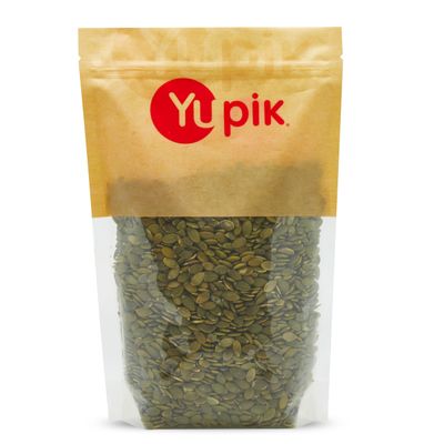 Yupik Raw Pumpkin Seeds, No Shell, 1 lb, GMO-Free, Gluten-Free, Kosher, Shelled Pepitas, Salt-Free, Oil-Free, Plant-Based Protein, Source of Fiber, Healthy Snacks, Ideal for Baking &amp; Topping